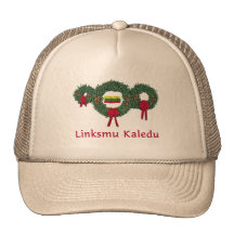 Lithuania Christmas 2 Trucker Hat