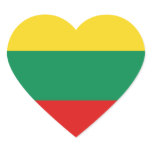Lithuania Flag Heart Sticker