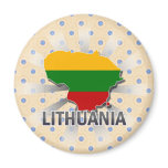 Lithuania Flag Map 2.0 magnets