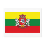 Lithuania Flag w COA Postcard