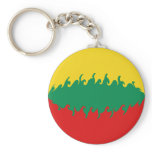 Lithuania Gnarly Flag keychains