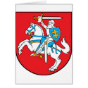 Lithuania Official Coat Of Arms Heraldry Symbol cards