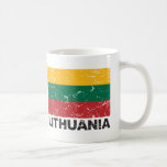 Lithuania Vintage Flag Coffee Mugs