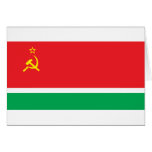 Lithuanian SSR Flag Greeting Cards