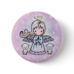 Little Angel and Polar Bears Pinback Button