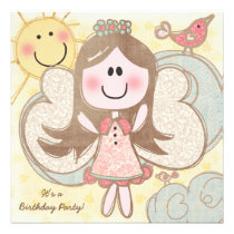 Little Angel Customized Birthday Invitations invitations