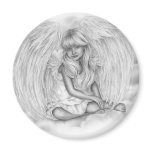 Little Angel in the sky Christmas Magnet