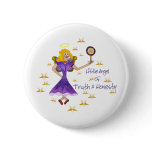 Little Angel of Truth and Honesty Pinback Button