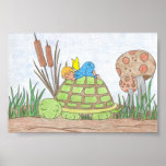 Little Angel on Turtle