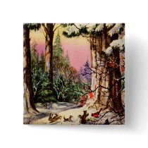 Little Animals in the Snow Pin