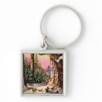 Little Animals in the Snow Key Chains