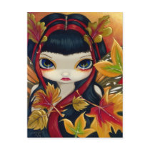 "Little Autumn Leaves" Postcard
