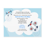 Little Aviator Aeroplane Baby Shower Post Card