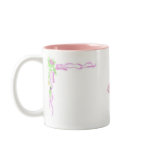 Little Ballerina in Pink Tutu Holding Rose Mug