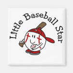 Little Baseball Star Tshirts and Gifts Magnets