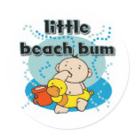 Little Beach Bum stickers