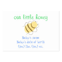 Little Bee Pocket Birth announcement