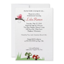 Little Bird Nature Woodland 5x7 Bridal Shower Announcements