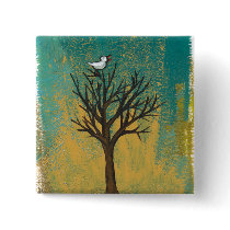 Little bird sings fun pretty original art painting
