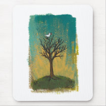 Little bird sings fun pretty original art painting
