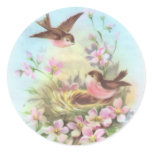 Little Birdies Round Sticker