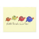 Little Birds in a Row postcards