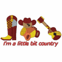 Little Bit Country Embroidered Polo Shirt