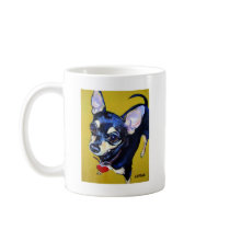 Little Bitty Chihuahua - Black and Tan Chihuahua Coffee Mugs