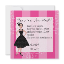 little black dress custom announcements