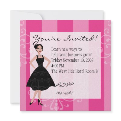 little black dress custom announcements by trennea