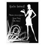 Little Black Dress Silhouette Custom Invitations
