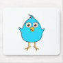 Little Blue Bird Mouse Pads