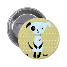 Little Blue Dog Pin