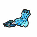 Little Blue Dress Shape Pin photo sculptures