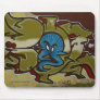 Little blue ghost graffiti mouse pads