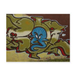 Little blue ghost graffiti postcards