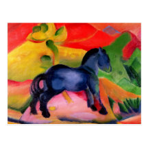 Little Blue Horse, 1912 Postcard
