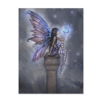 Little Blue Moon Fairy Fantasy Postcard