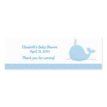 Little Blue Whale Shower / Birthday Favour Tag