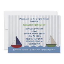 Little Boats Baby Shower Invitation