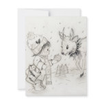 Little Boy and Reindeer Announcements