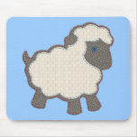 Little Boy Lamb Applique mousepads