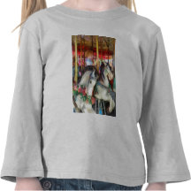 Little Boy on Carousel Tshirts
