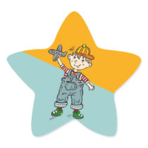 Little Boy With Aeroplane Stickers