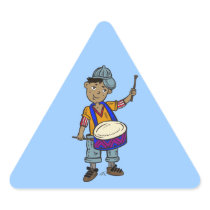 Little Boy With Drums Stickers