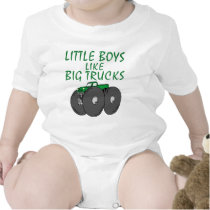 Little Boys Like Big Trucks Romper