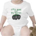 Little Boys Like Big Trucks t-shirts