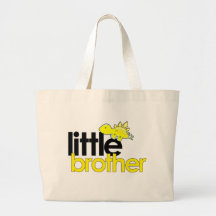 little brother dinosaur new tote bag