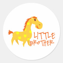 Little Brother Giraffe Sticker