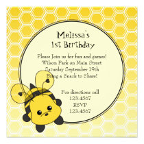 Little Bumble Bee Cutie invitations
